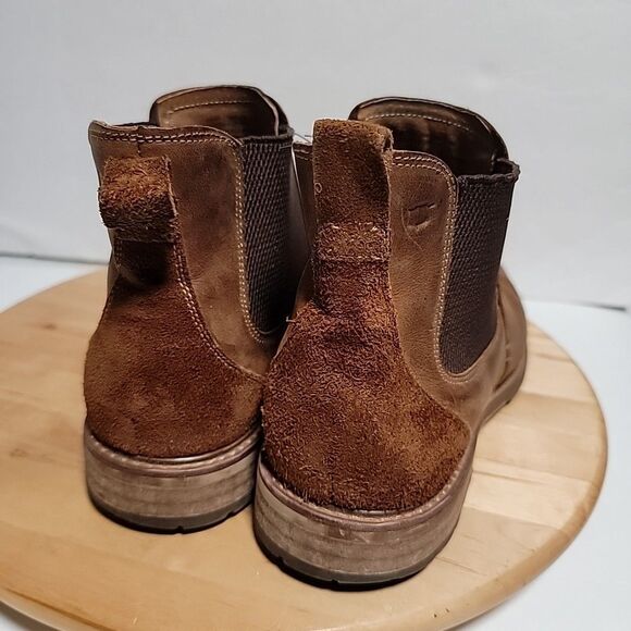 Florsheim  Men Chalet Plain Toe  Chelsea  Brown  Suede Classic Boots  Size 11.5M - Picture 3 of 5